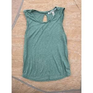 Michael Stars Basic Olive Green Cotton Modal Tank Top OS Minimalist Capsule MF